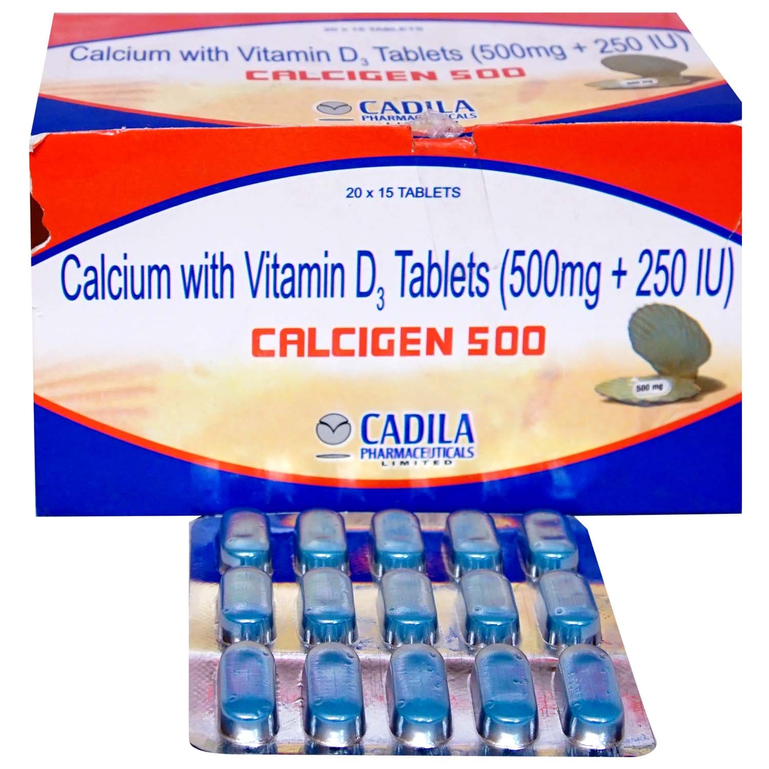 Calcigen 500mg tablets