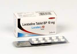 Loratadine tablets for allergy relief, sneezing, itching and runny nose.