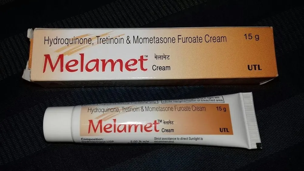 Melamet Cream 15gm for melasma, dark spots and skin pigmentation treatment.