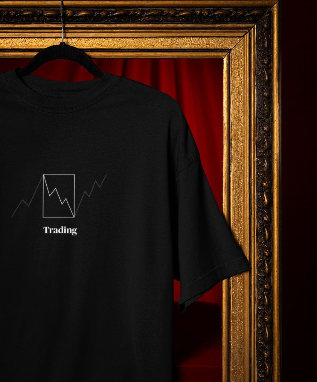 Trading Charts – 240 GSM 100% Cotton Oversized Tshirt - Image 3
