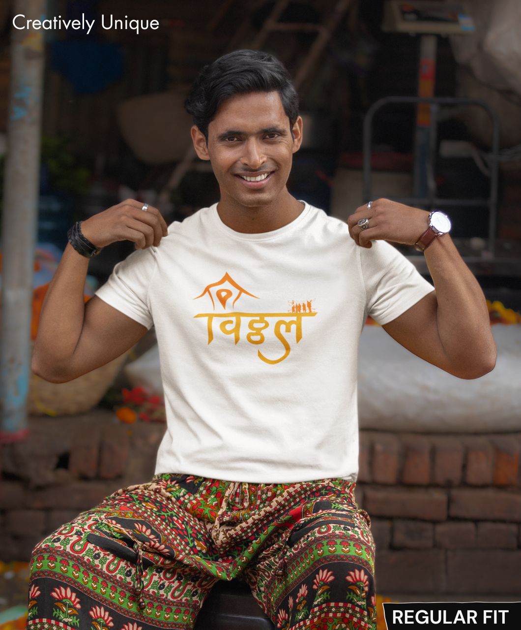 Vitthal T-Shirt – Devotional Hindu God Tee - Image 4