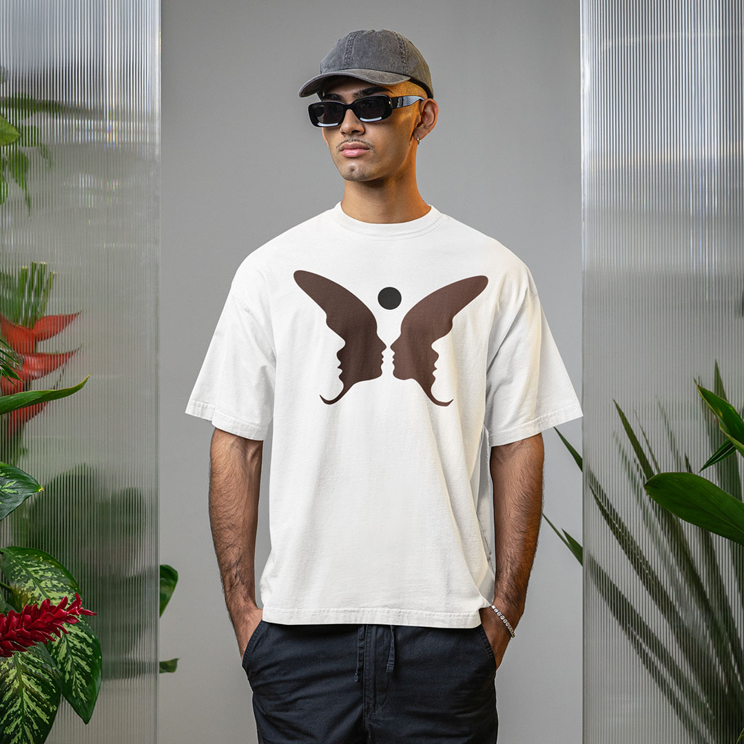 Butterfly Faces T Shirt | Transformation in Human Form - Image 2