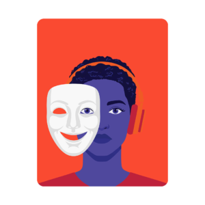 Mask T Shirt | The Face You Show vs The Feelings You Hide