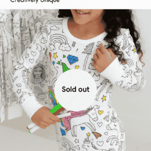 Washable Coloring T-Shirt – Includes 6 Free Markers