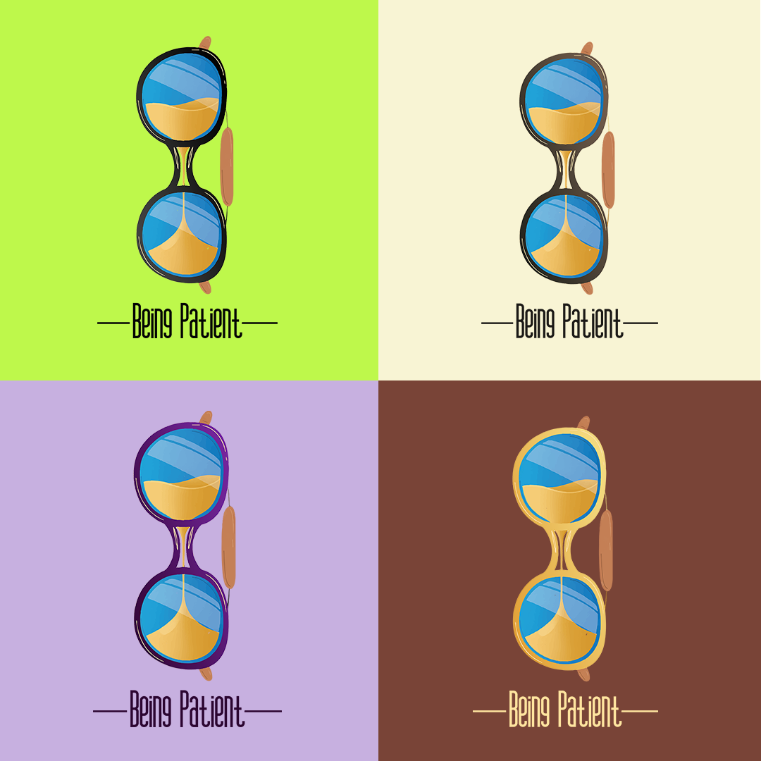 Vertical Goggle T-Shirt | Being Patient Graphic Tee - Image 4