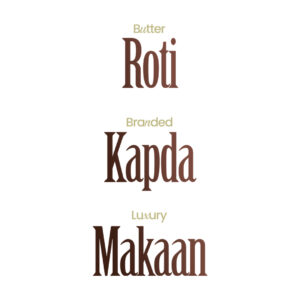 Roti Kapda Makan T Shirt | The Essentials of Life, Worn with Pride