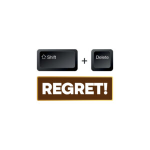 Shift + Delete | Regret T-Shirt | Funny Relatable Graphic Tee