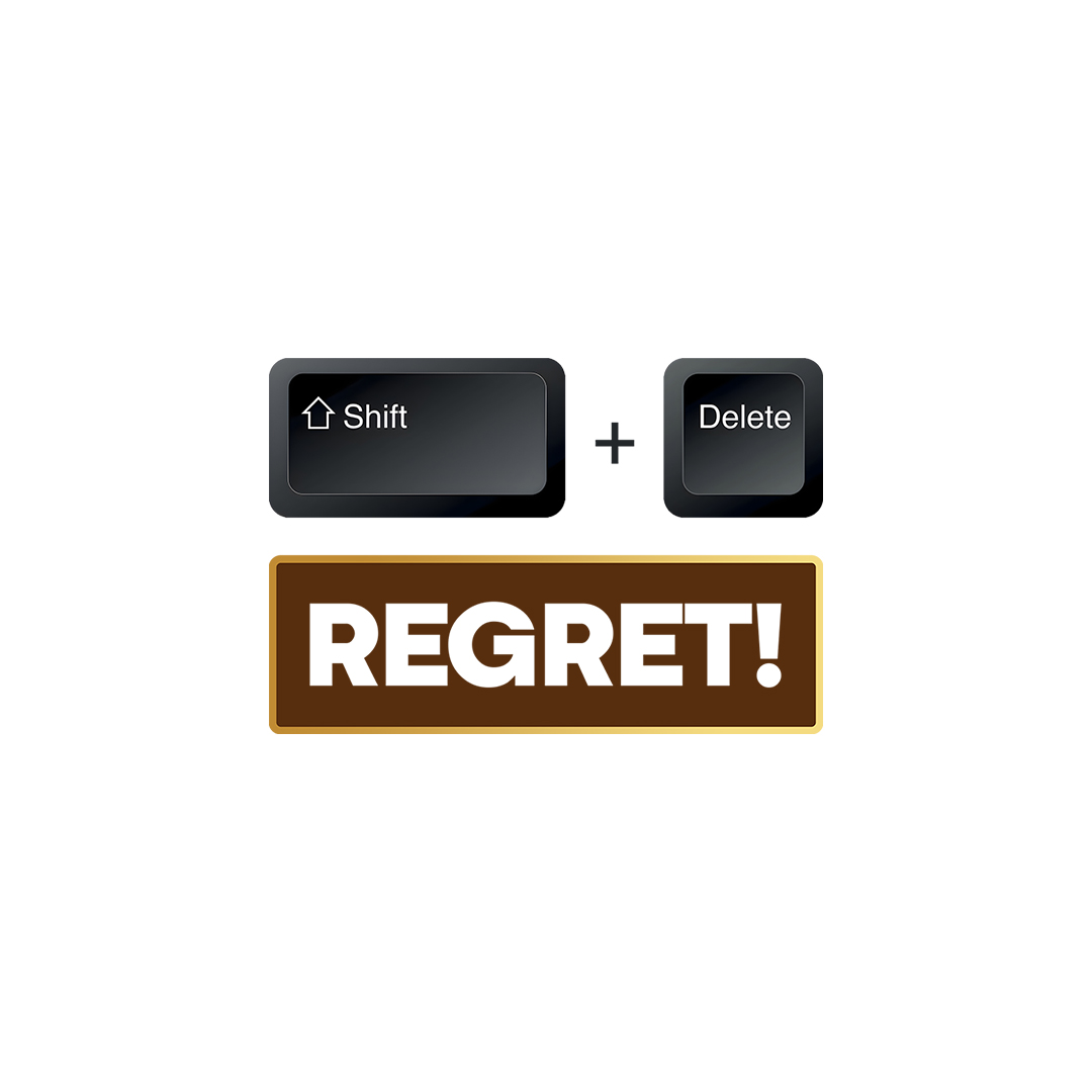 Shift + Delete | Regret T-Shirt | Funny Relatable Graphic Tee