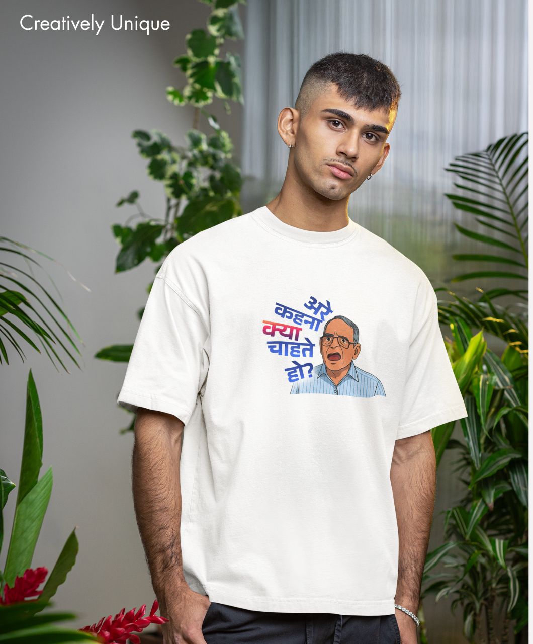 Aree Kahana Kya Chahte Ho? | Quirky Desi Quote T-Shirts - Image 2