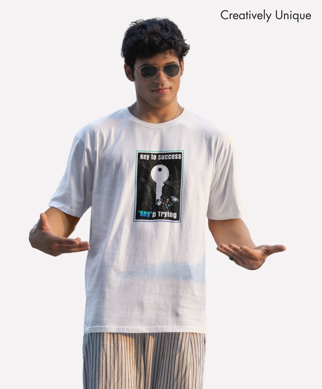 Key to Success: "Key" p Trying T-Shirts | Motivational Tees - Image 2