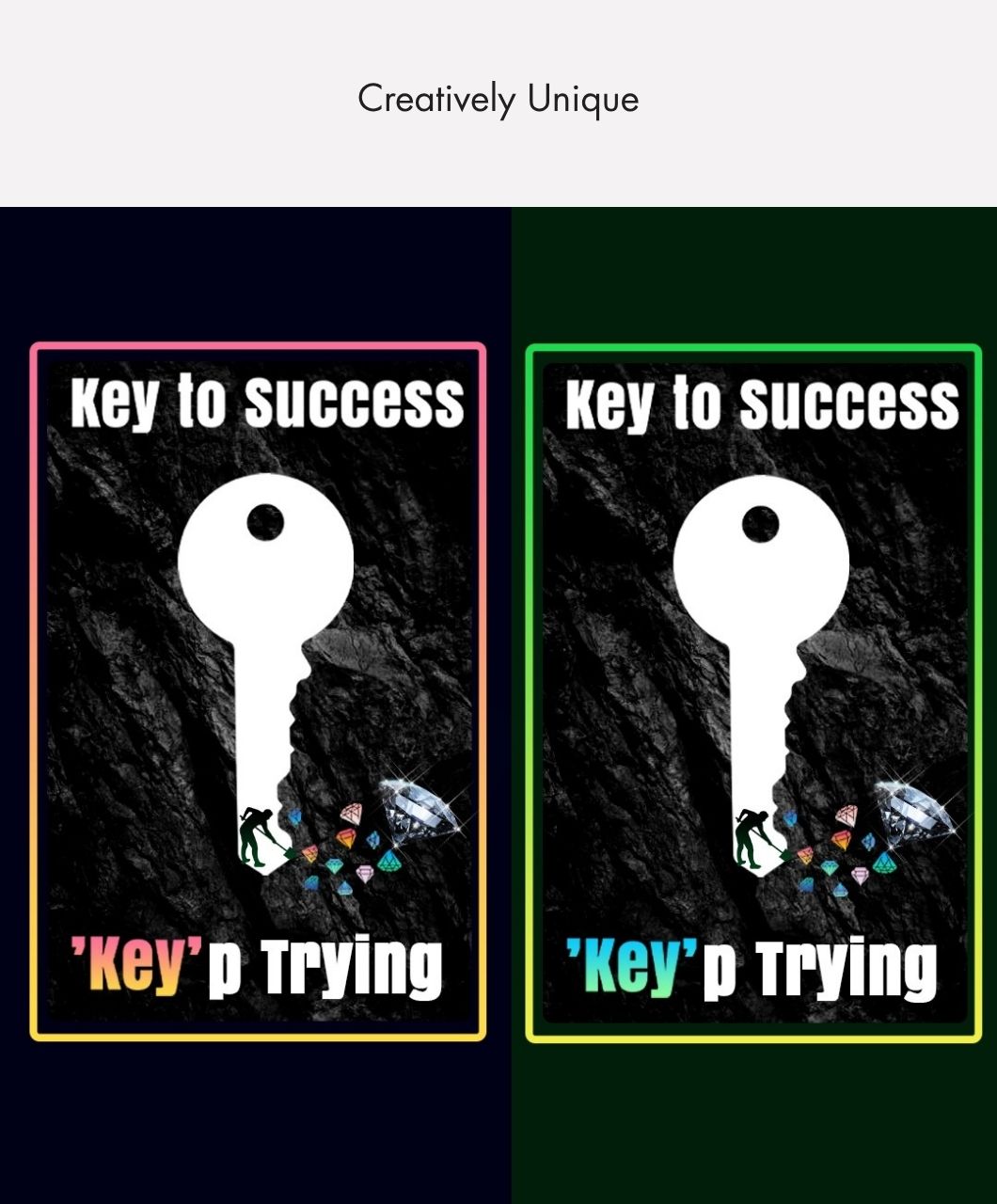 Key to Success: "Key" p Trying T-Shirts | Motivational Tees - Image 9
