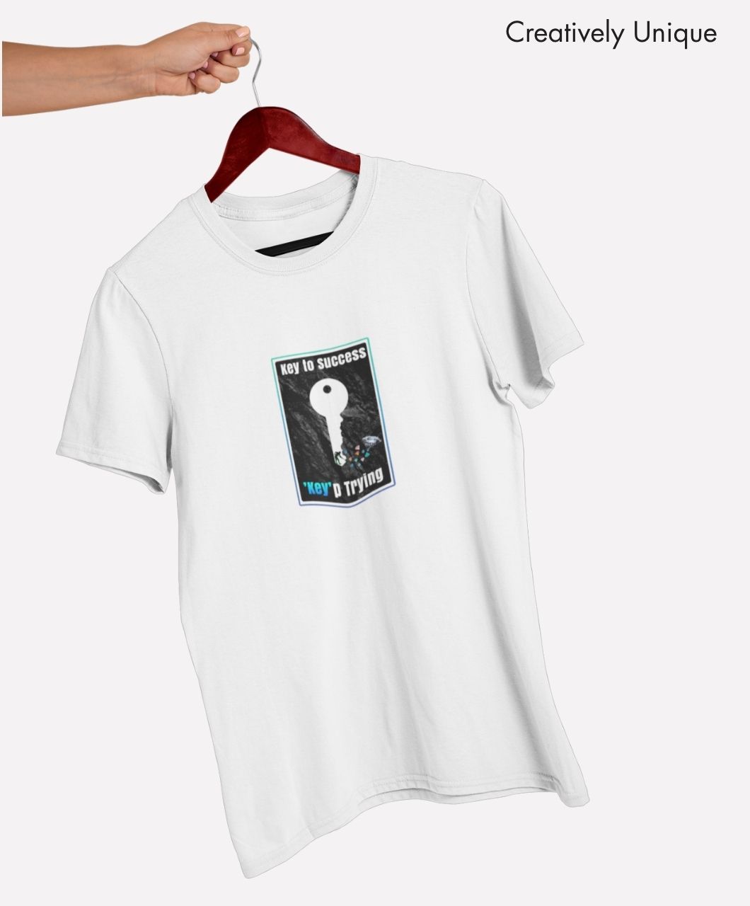 Key to Success: "Key" p Trying T-Shirts | Motivational Tees - Image 4
