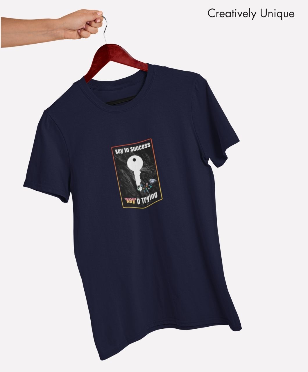 Key to Success: "Key" p Trying T-Shirts | Motivational Tees - Image 3