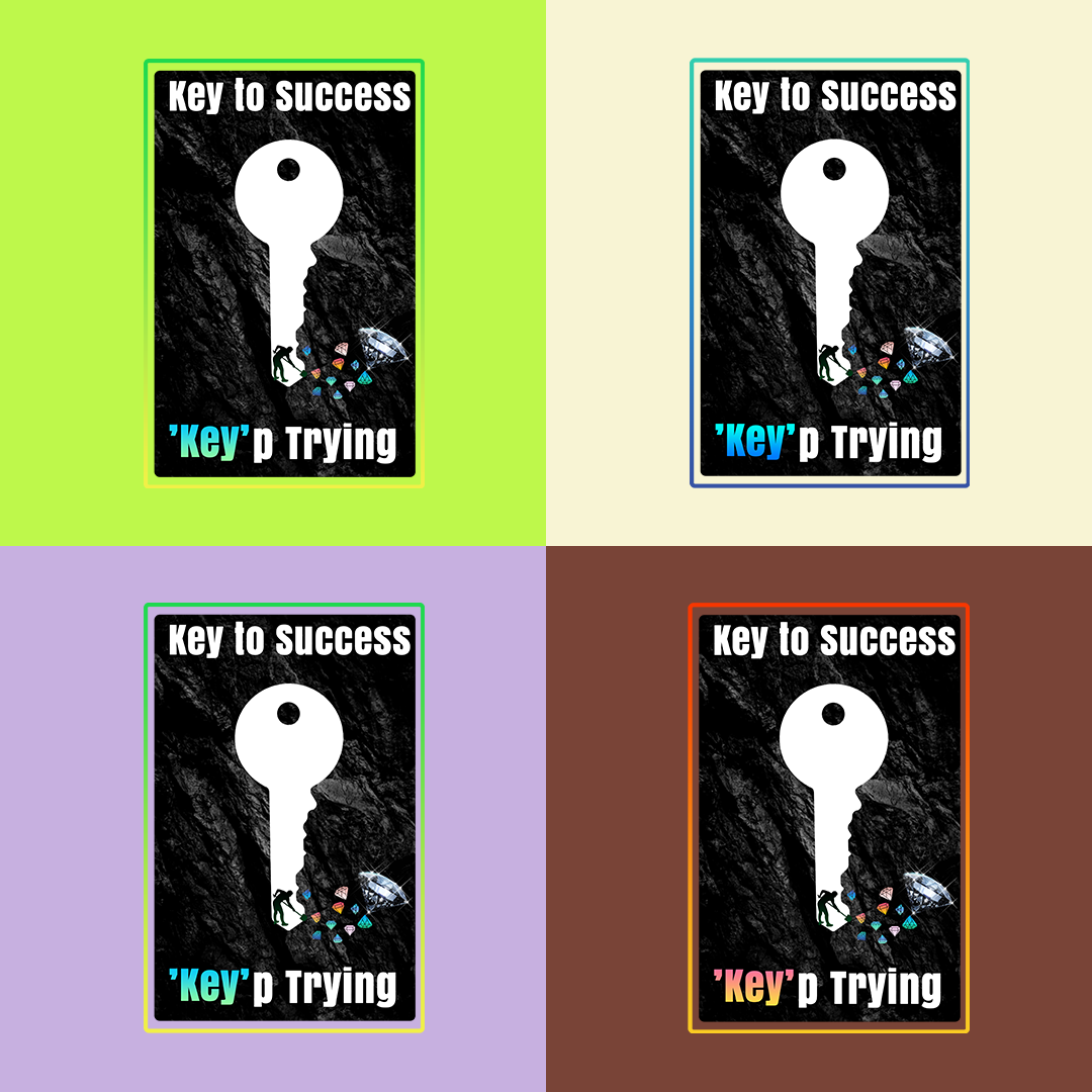 Key to Success: "Key" p Trying T-Shirts | Motivational Tees - Image 7